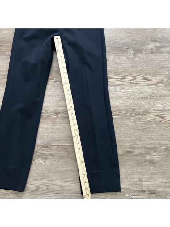 Vince Stitch Front Seamed Pants Womens Medium Navy Ankle Cropped - Picture 6 of 16